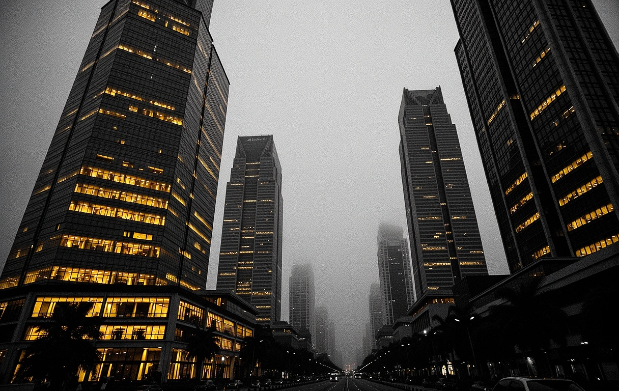 Jakarta Architectural Silhouette